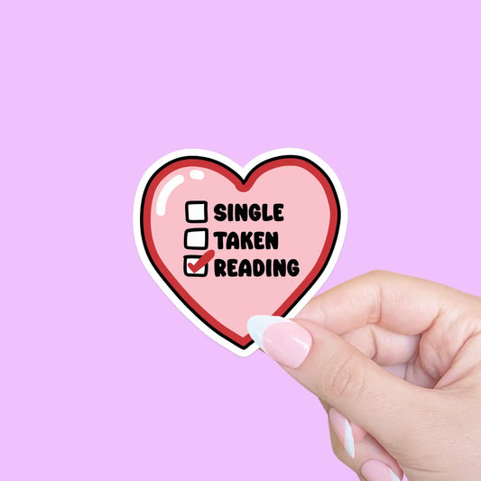 Single, Taken, Reading / sticker