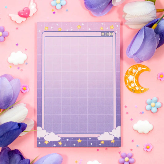Purple Clouds Notepad