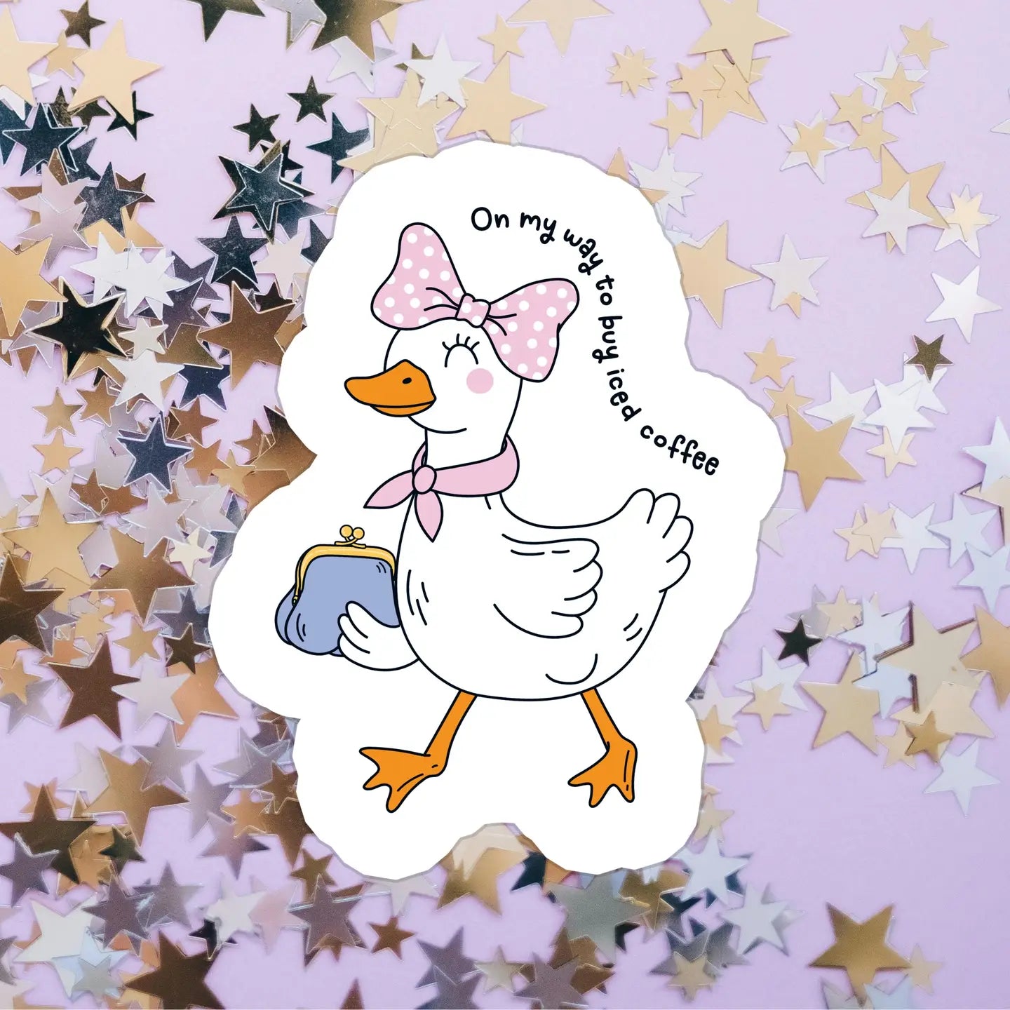 Iced Coffee Goose / sticker