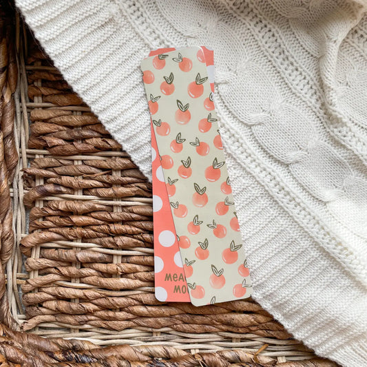 Peachy Polka Dot / bookmark
