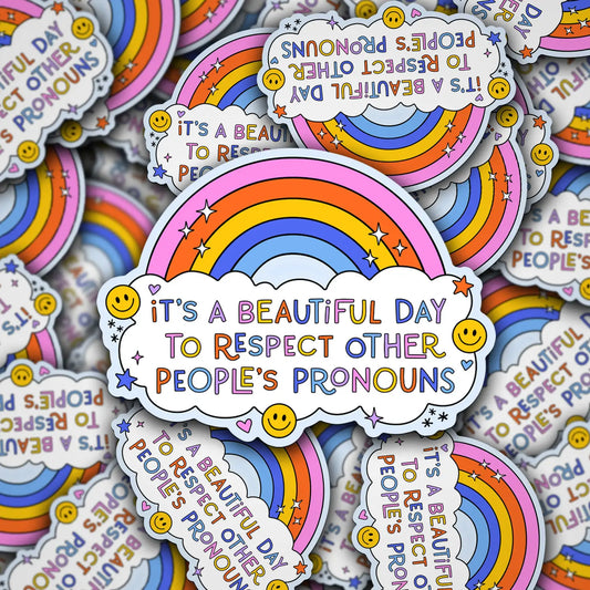 Respect People's Pronouns / sticker