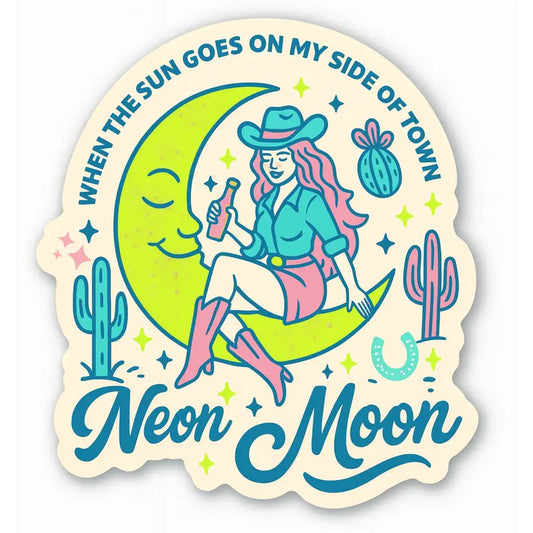 Neon Moon / sticker
