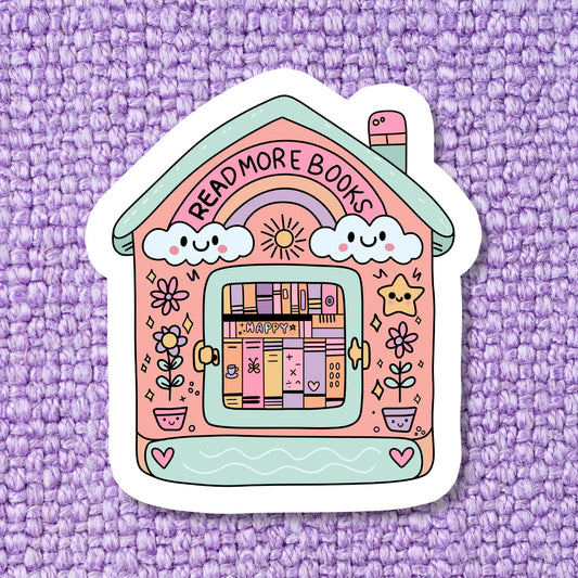 Happy Little Bookshop / sticker