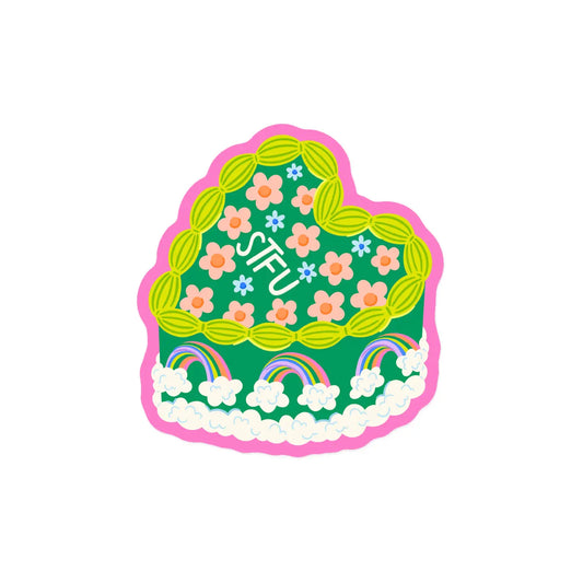 STFU Vintage Cake / sticker