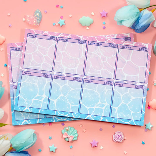 Water Weekly Planner Pad