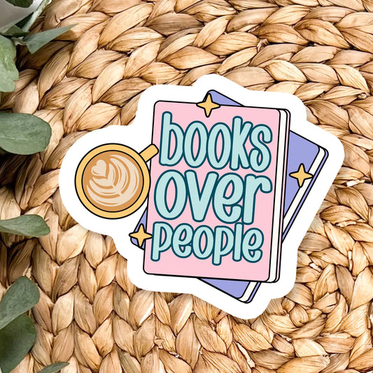 Books Over People / sticker