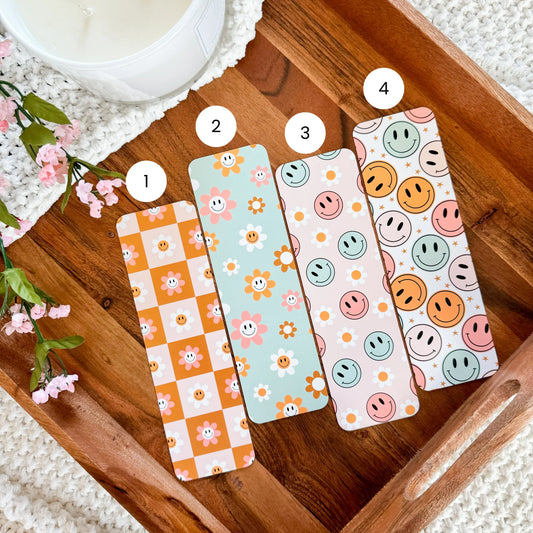 Orange & Mint Retro / bookmark