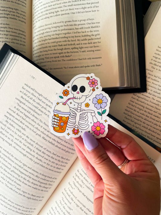 Coffee Skelly / sticker