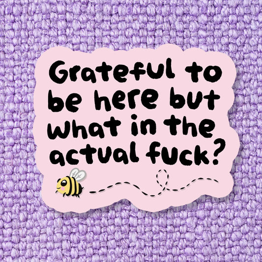 Grateful but WTF / sticker