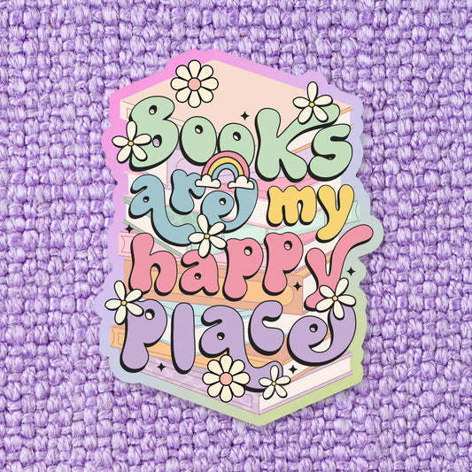Books are my Happy Place II / sticker