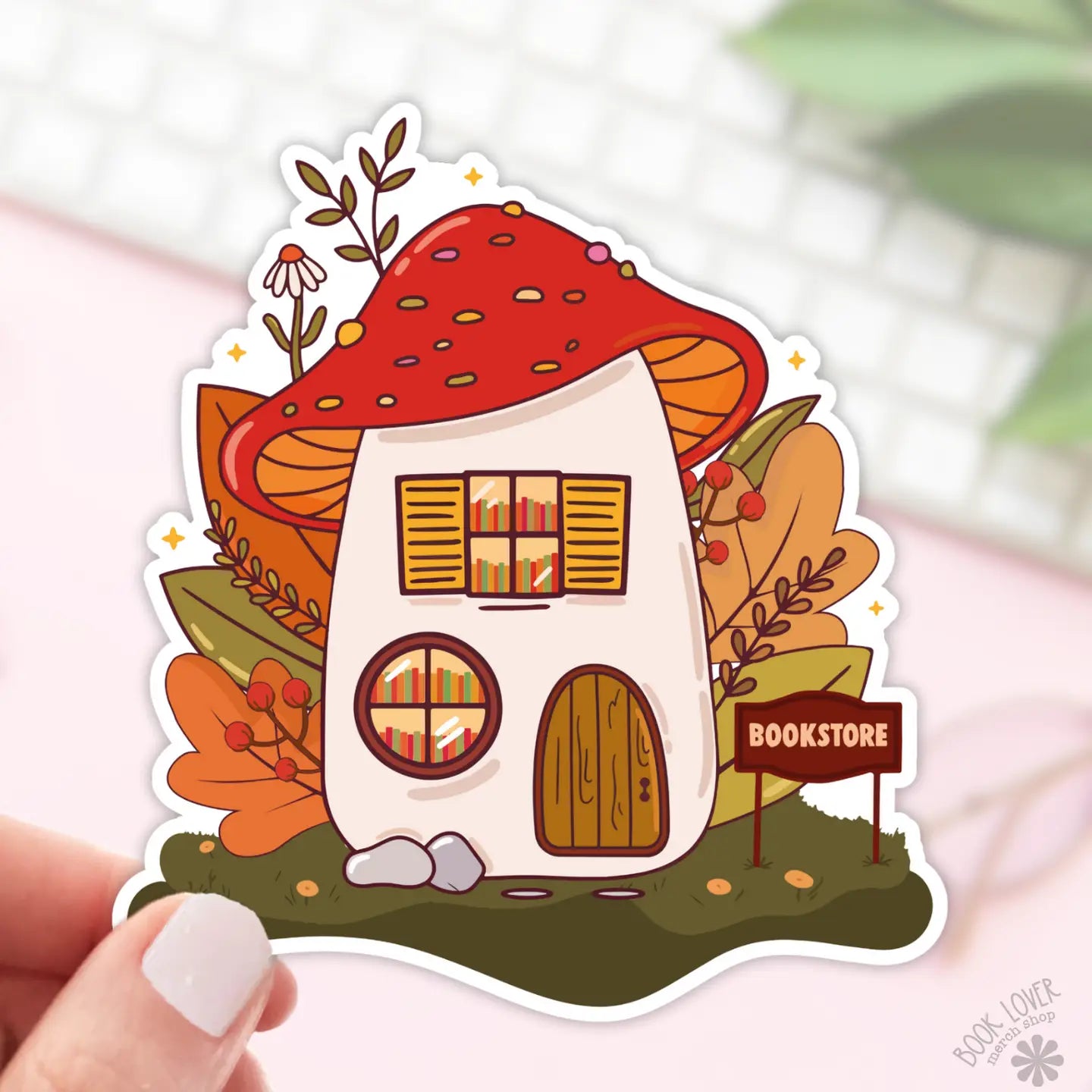 Mushroom Bookstore / sticker