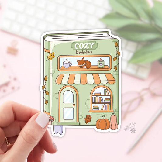 Cozy Bookstore / sticker