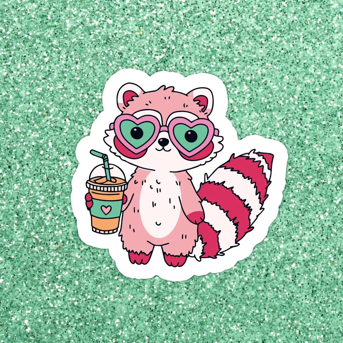 Cutie Raccoon / sticker