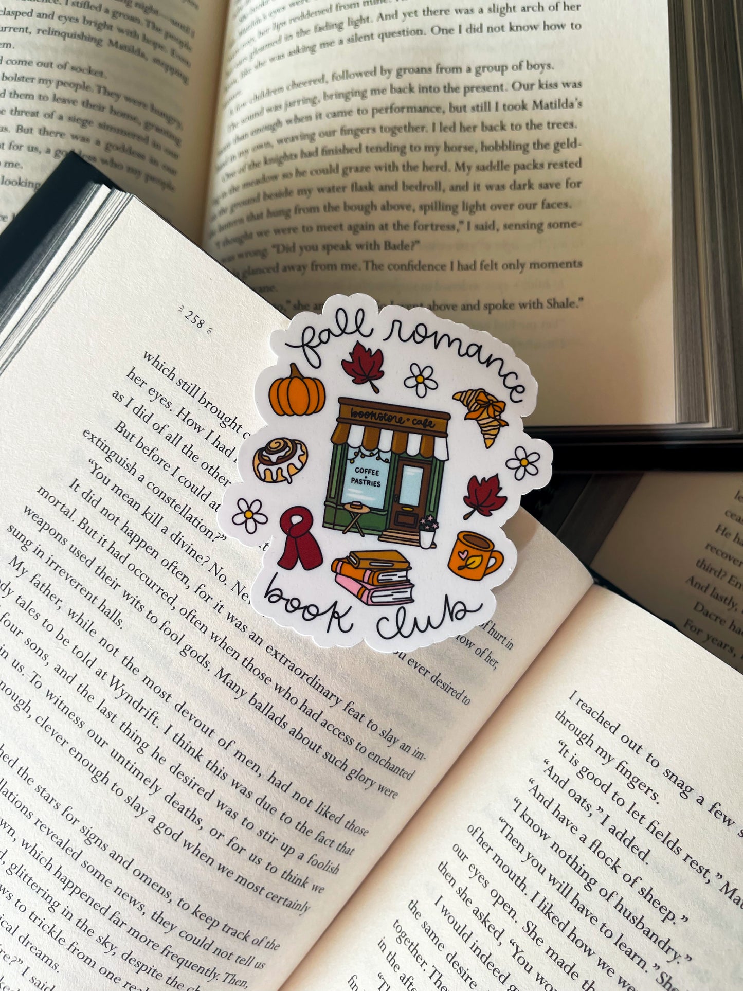 Fall Romance Book Club / sticker