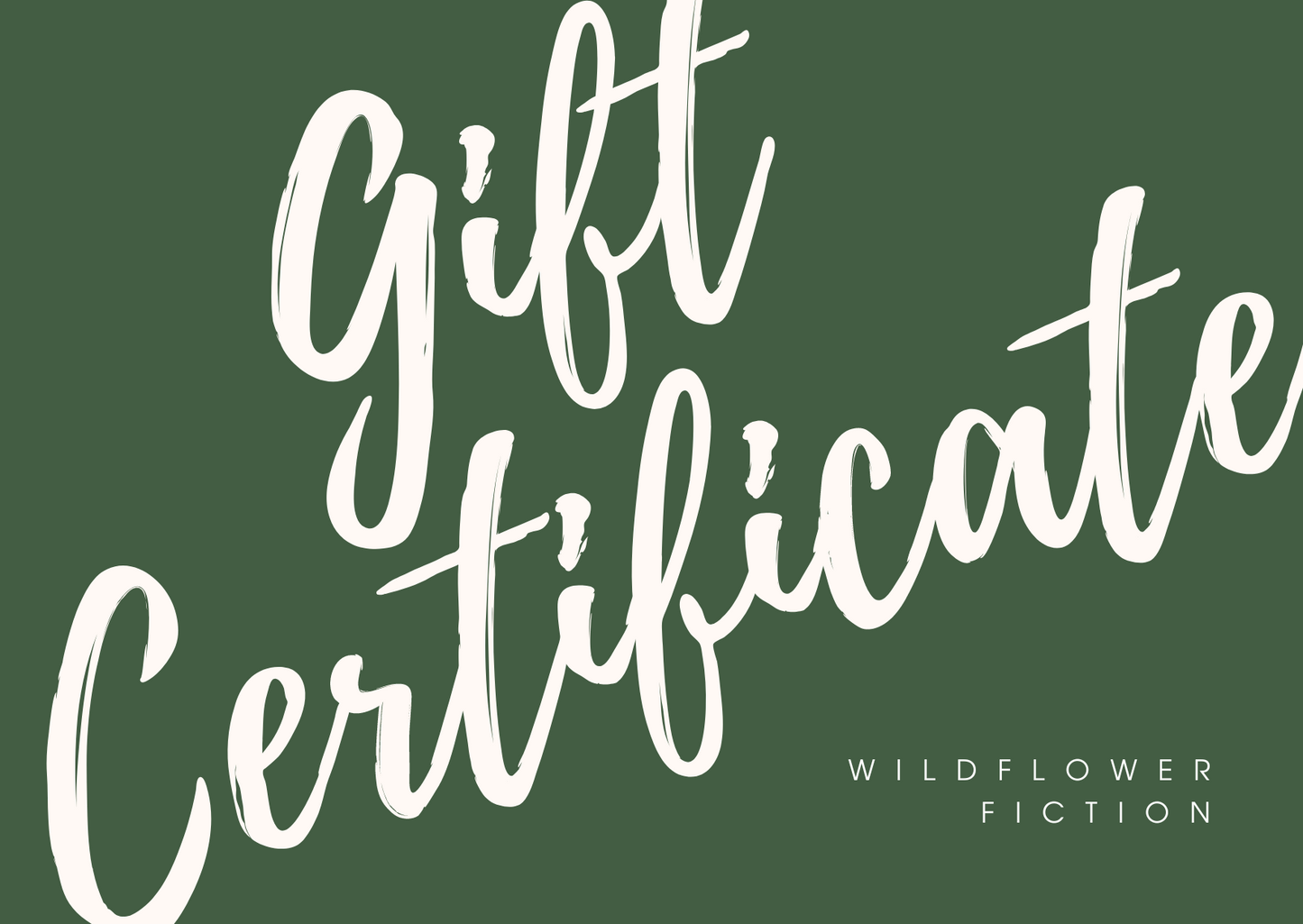 Wildflower Fiction Gift Card