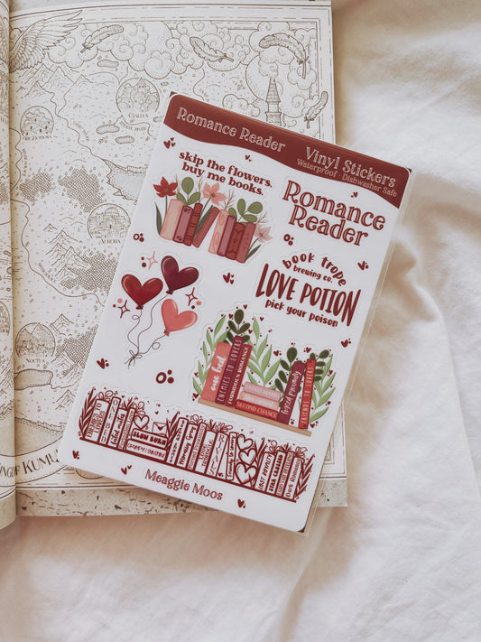 Romance Reader / sticker sheet