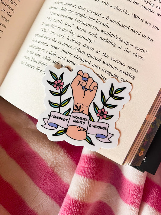 Women's Rights & Wrongs / sticker