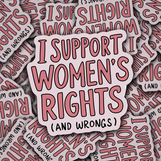 Women's Rights & Wrongs / sticker