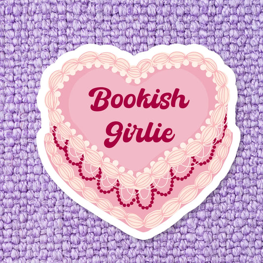 Bookish Girlie Cake Pink / sticker