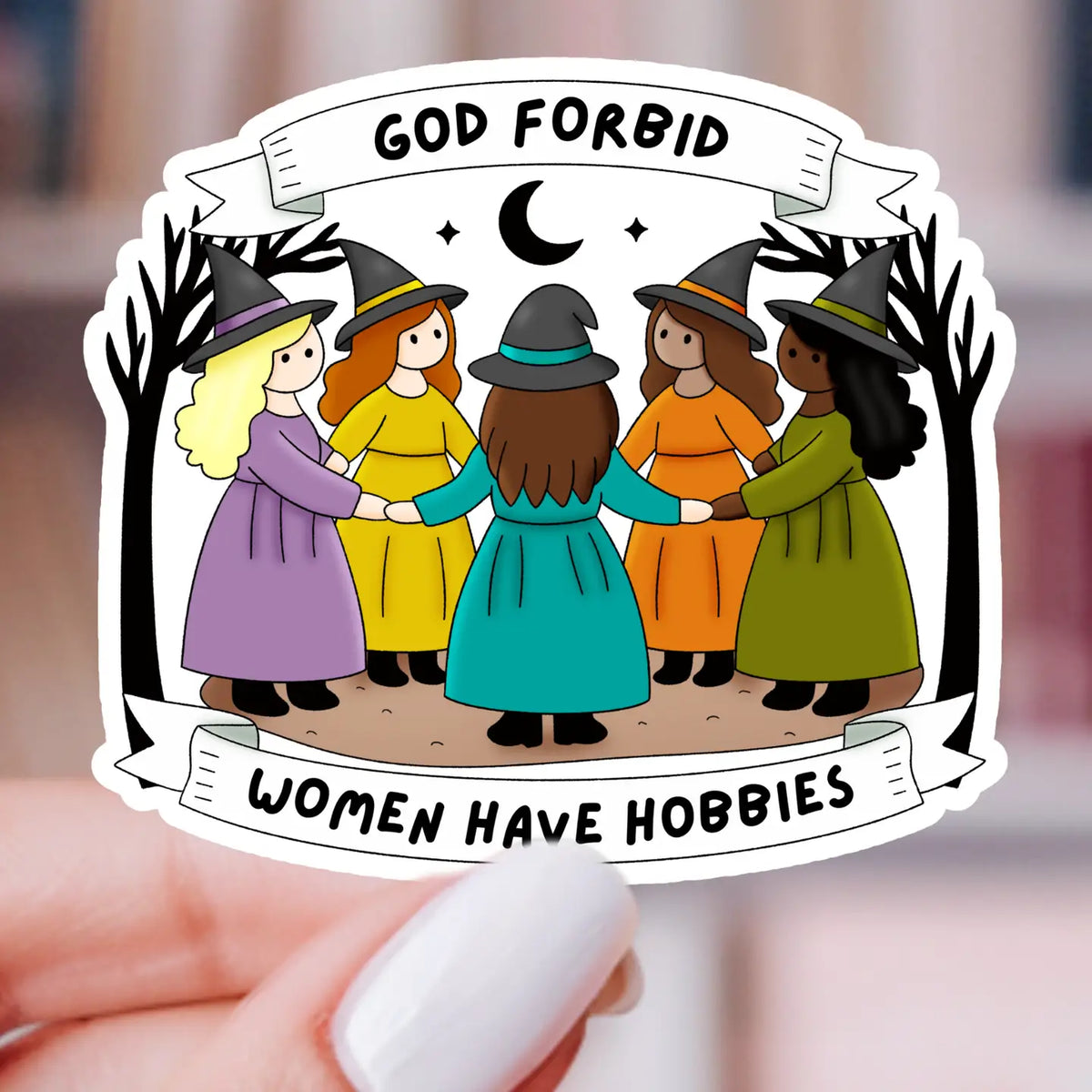 Women Having Hobbies / sticker