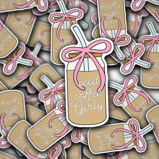 Iced Coffee Girly / sticker