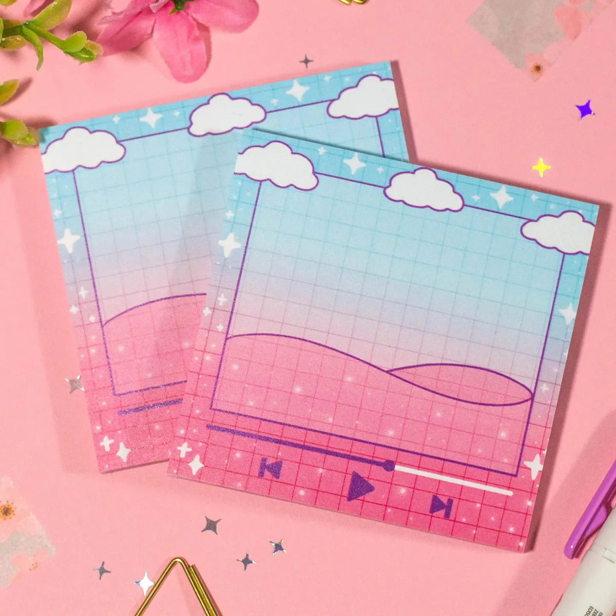 Music Sticky Notes Music Player Sticky Notes – Wildflower Fiction
