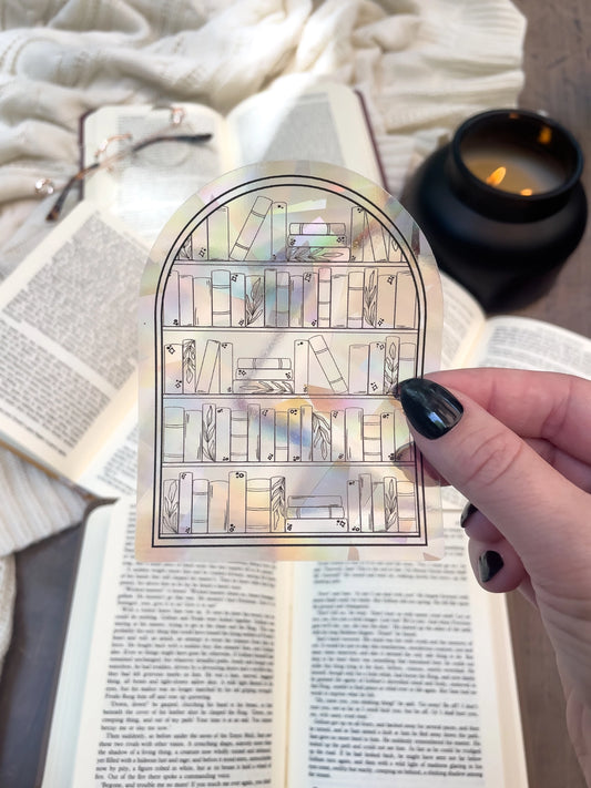 Bookish Sun Catcher / sticker