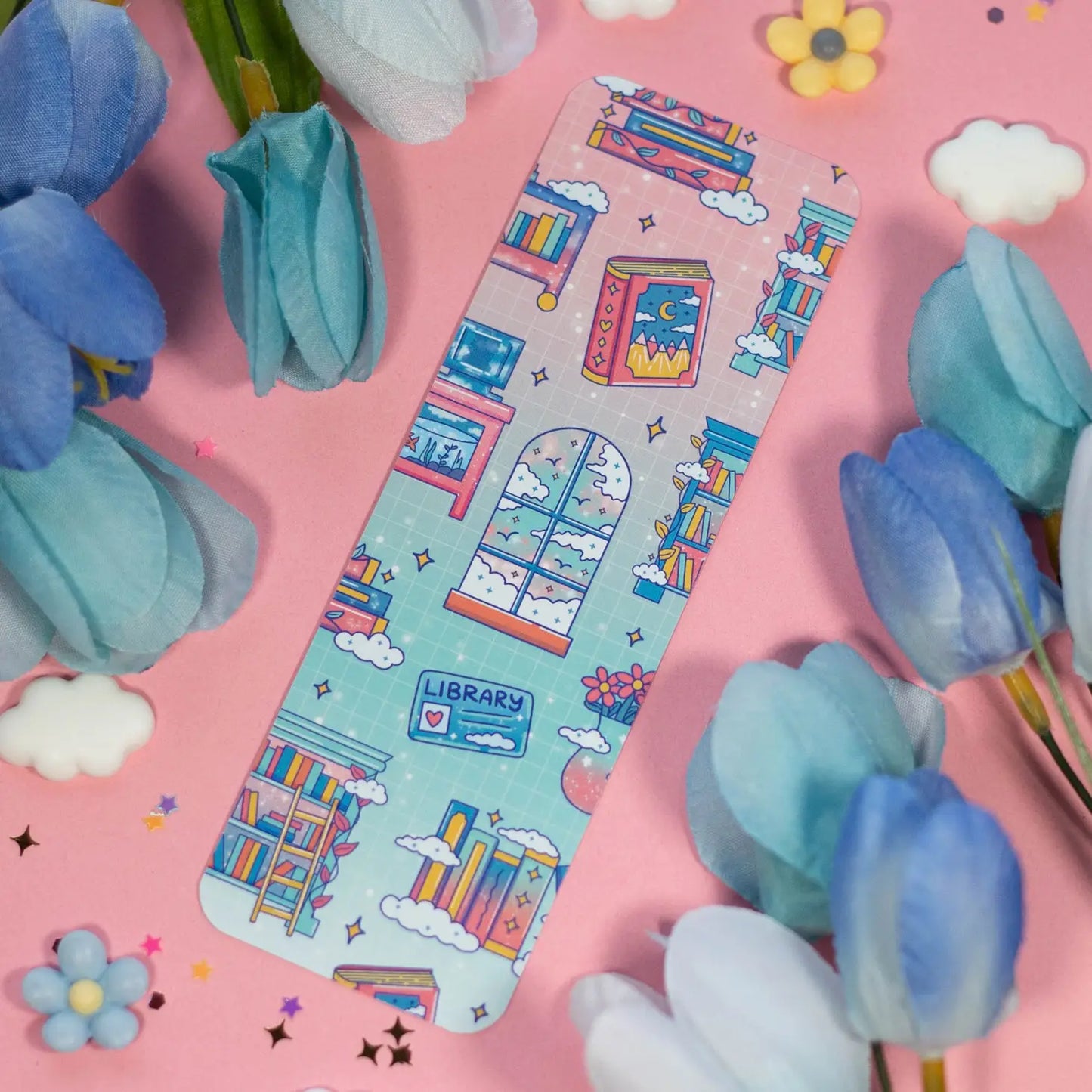 Library Bookmark – Wildflower Fiction