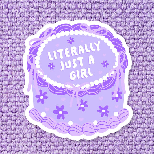 Just a Girl Cake / sticker