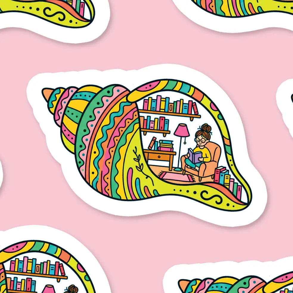Book-shell-f / sticker