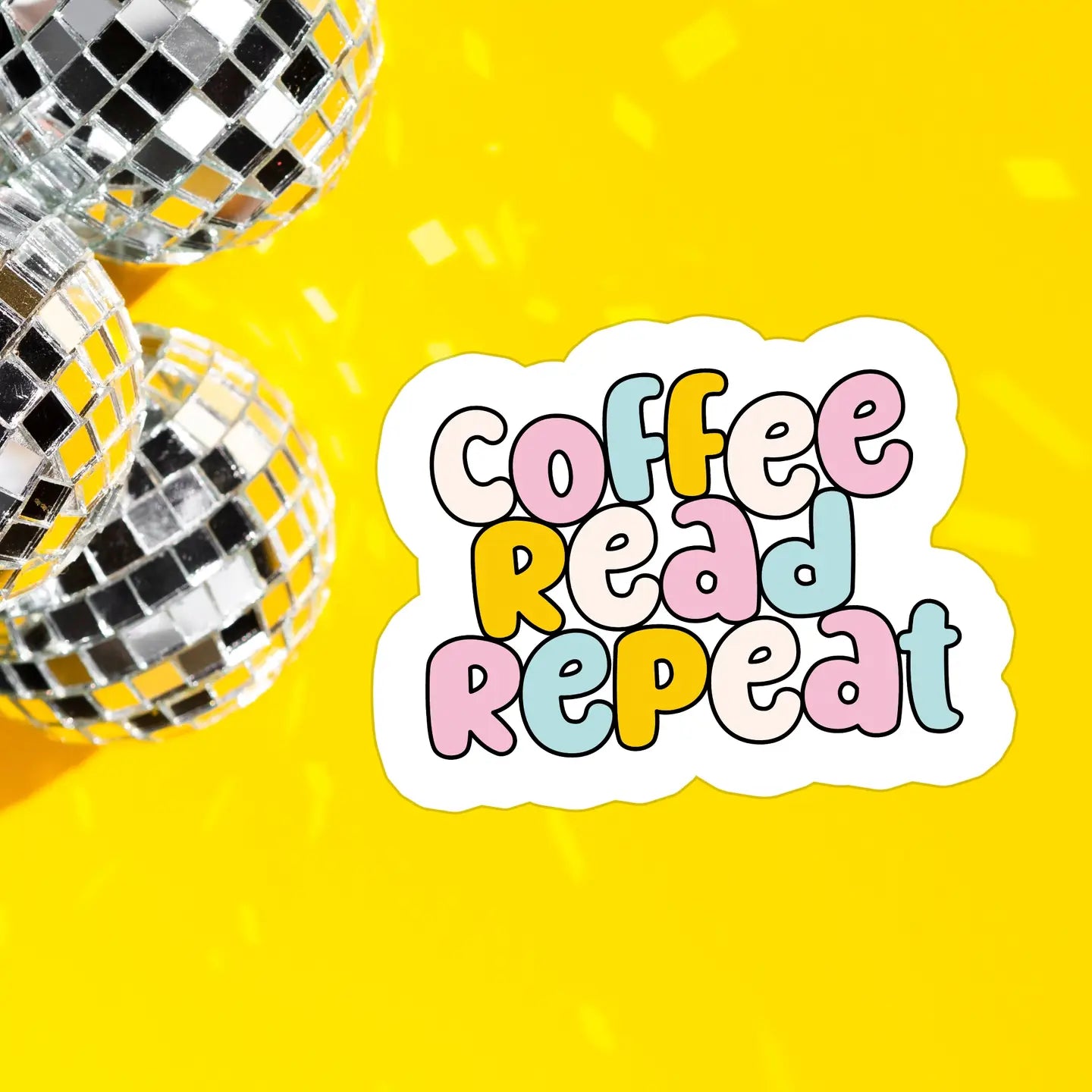 Coffee Read Repeat / sticker