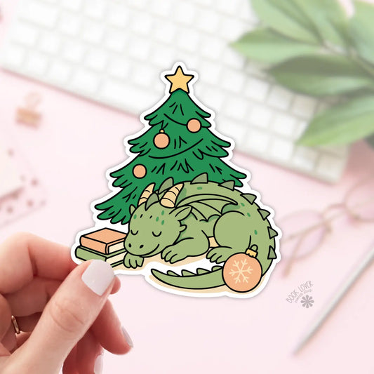 Christmas Dragon / sticker
