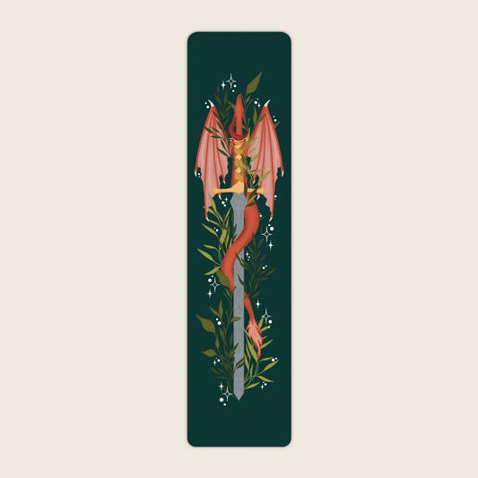 Floral Dragon Sword / bookmark