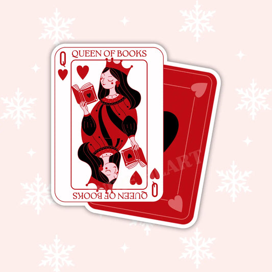 Queen of Books / sticker