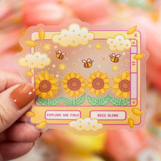 Sunflower Dreams Clear / sticker