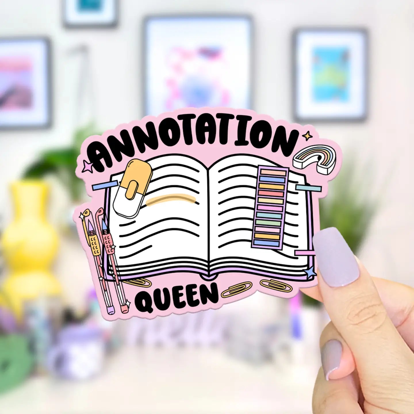 Annotation Queen / sticker – Wildflower Fiction