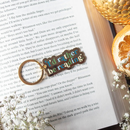 Rather Be Reading / keychain