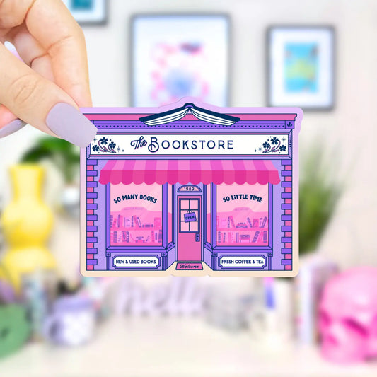 Pink Bookstore / sticker